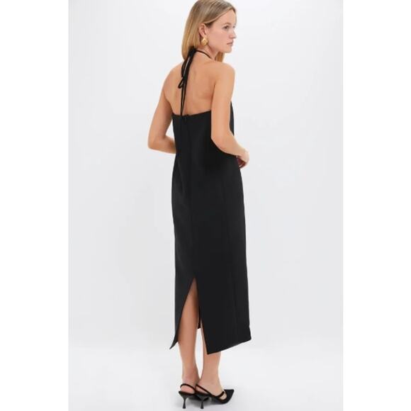 ALEXIS Black Sezane Midi Dress Gold Accent Size XS NWT Retail $795 Tuckernuck - Picture 5 of 6